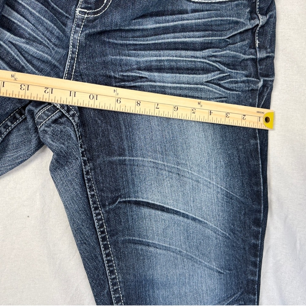 ZCO Jeans‎ Women's Size 16 Embellished Pockets Dark Wash Denim Skinny Jeans - Picture 11 of 16